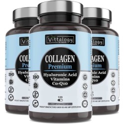 Vittalogy Natural Collagen Premium Collagen 3x120 Tablets【SAVINGS PACK】