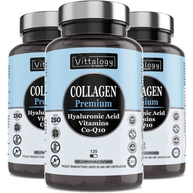 Vittalogy Natural Collagen Premium Collagen 3x120 Tablets【SAVINGS PACK】 Vittalogy Natural Collagen Premium Collagen 3x120 Tablets【SAVINGS PACK】