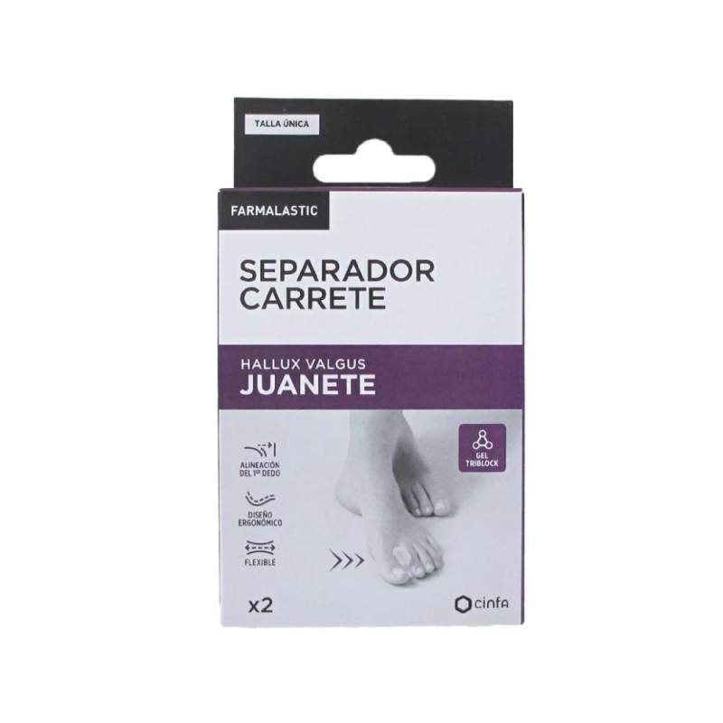 FARMALASTIC Bunion Toe Separator One Size 2 pcs FARMALASTIC Bunion Toe Separator One Size 2 pcs