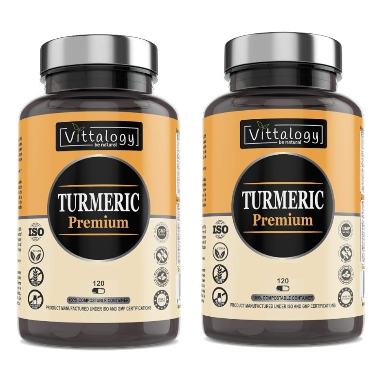 Vittalogy Turmeric Turmeric Premium 2x120 capsules【SAVINGS PACK】 Vittalogy Turmeric Turmeric Premium 2x120 capsules【SAVINGS PACK】