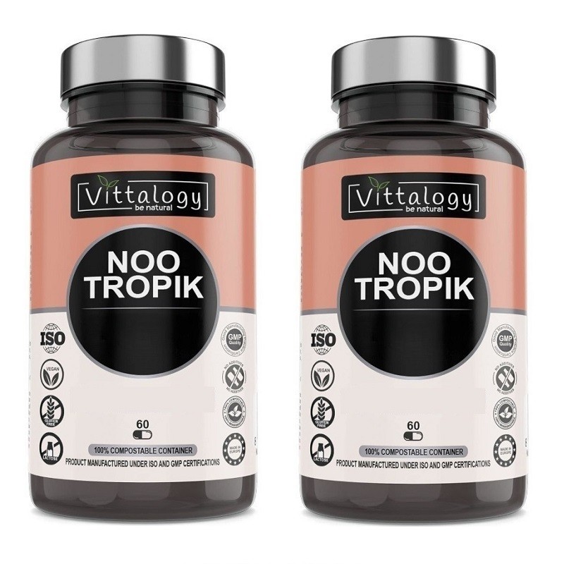 Vittalogy Vitamine Memoria e Concentrazione Nootropik 2x60 Cap【PACK】
