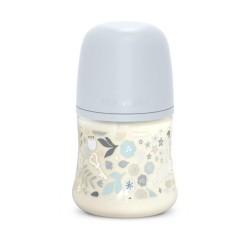 SUAVINEX Wonderland Bottle +0m Silicone SX Pro 150ml Blue Rabbit Flowers