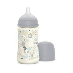 SUAVINEX Wonderland Bottle +0m Silicone SX Pro 270ml Flores de coelho azul
