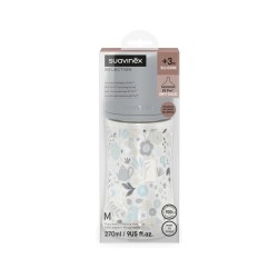 SUAVINEX Wonderland Bottle +0m Silicone SX Pro 270ml Flores de coelho azul