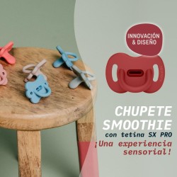 Suavinex Smoothie Butterfly Pacifier Physiological Teat SX Pro 6-18M Red