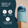 SUAVINEX Silicone Bottle Nipple SX Pro Medium Flow Light Blue 240 ml