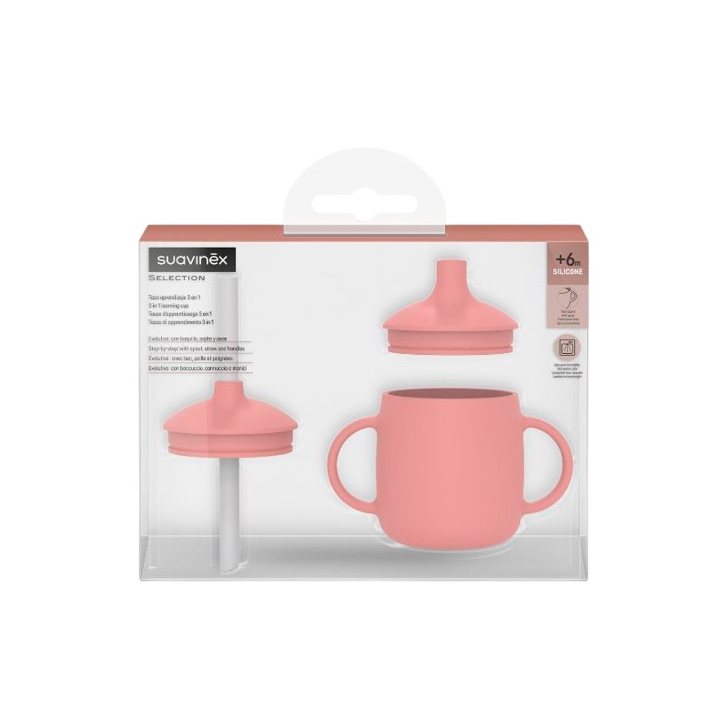 SUAVINEX 3 in 1 Learning Cup Red 1 unit SUAVINEX 3 in 1 Learning Cup Red 1 unit