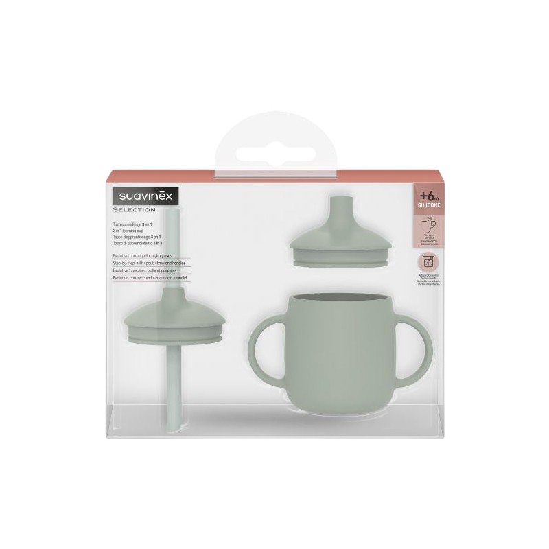 SUAVINEX 3 in 1 Learning Cup Green 1 unit SUAVINEX 3 in 1 Learning Cup Green 1 unit