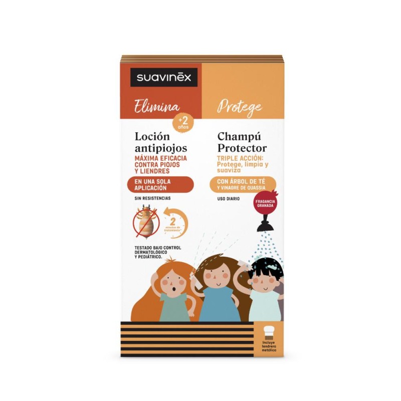 SUAVINEX Anti-Lice Lotion Set 125 ml + Protective Shampoo 250 ml