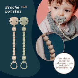 SUAVINEX Broche Pinza Bolitas de Silicona Rojo 1 ud