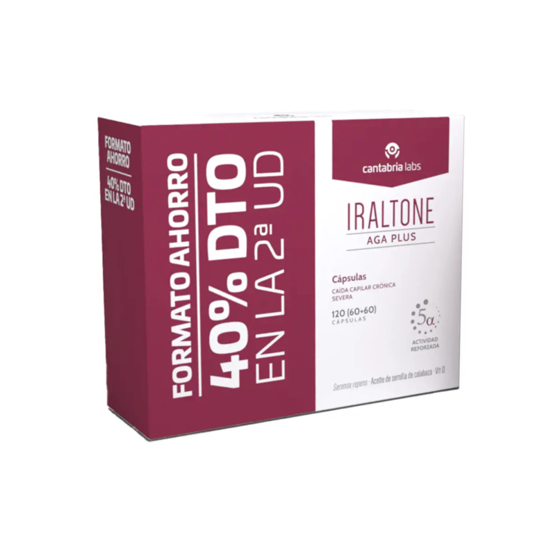 IRALTONE AGA Plus Anti-Chute de Cheveux 120 Gélules