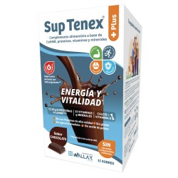Wallax Sup Tenex Plus Energy and Vitality Chocolate 15 sachets x 32 g 【BUY ONLINE】
