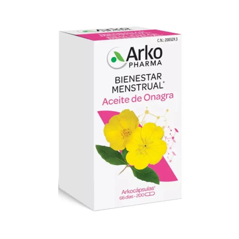 ARKOCÁPSULAS Aceite de Onagra Bio 200 cápsulas ARKOCÁPSULAS Aceite de Onagra Bio 200 cápsulas