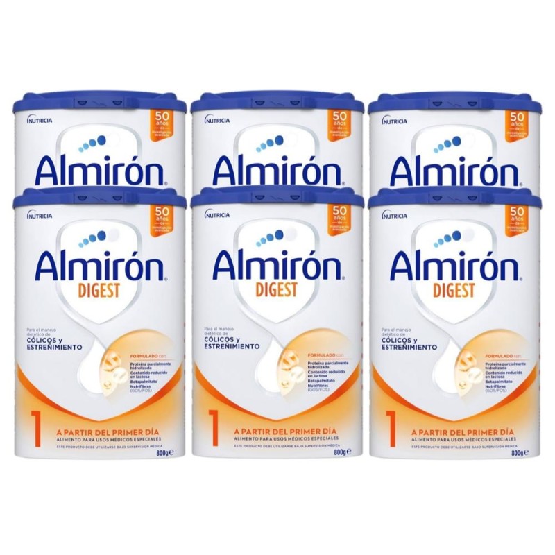 ALMIRÓN Digest 1 Infant Milk SAVINGS PACK 6x800gr ALMIRÓN Digest 1 Infant Milk SAVINGS PACK 6x800gr
