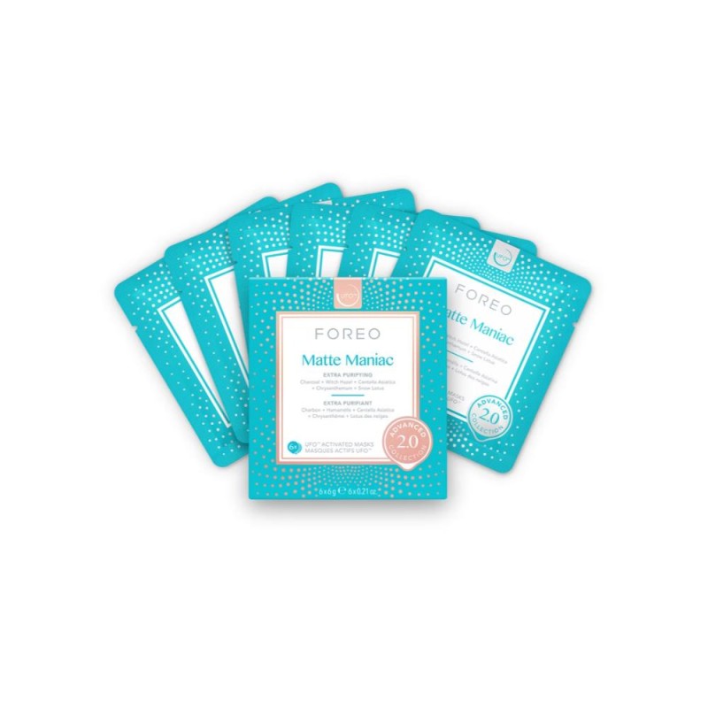 Foreo Matte Maniac Reinigungsmaske 2.0 6 Beutel Foreo Matte Maniac Reinigungsmaske 2.0 6 Beutel