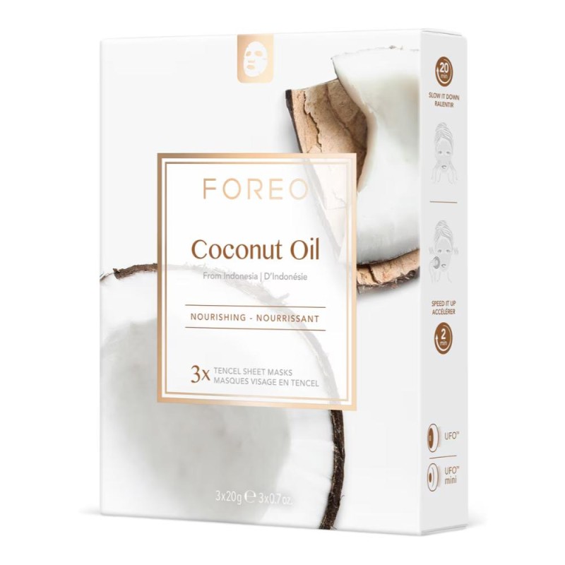 FOREO Coconut Hydrating Mask 3 pcs FOREO Coconut Hydrating Mask 3 pcs