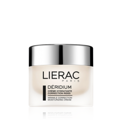 Die Feuchtigkeitscreme 50 ml von Lierac Déridium hilft, Fältchen zu verbergen.