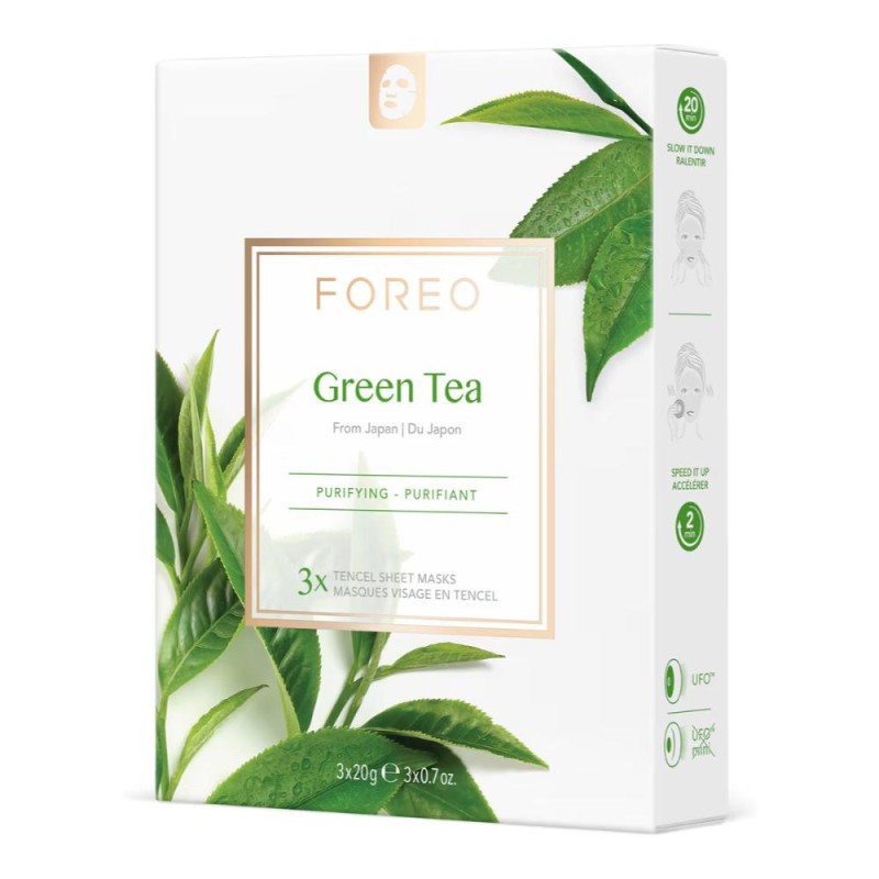 Foreo Masque Facial au Thé Vert Éco 3 pcs 【ACHAT EN LIGNE】 Foreo Masque Facial au Thé Vert Éco 3 pcs 【ACHAT EN LIGNE】