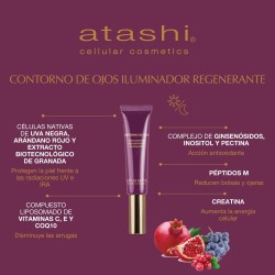 Crème contour des yeux antioxydante ATASHI 15 ml