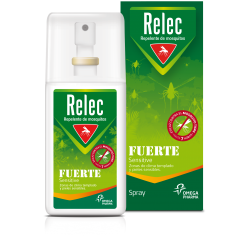 Relec Strong Sensitive Mückenschutzspray 75 ml für empfindliche Haut und Kinder.