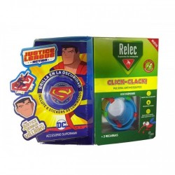 Relec Pulsera Anti-Mosquitos Infantil Click-Clack Superman
