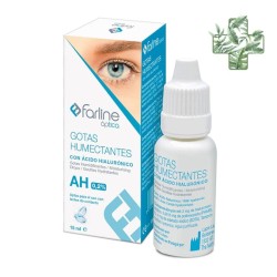 Gouttes hydratantes FARLINE Optics 0,2 % d'acide hyaluronique 15 ml