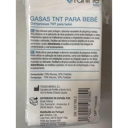 Garza Farline Baby TNT 7,5 cm x 7,5 cm (100 unità) Extra morbida e delicata