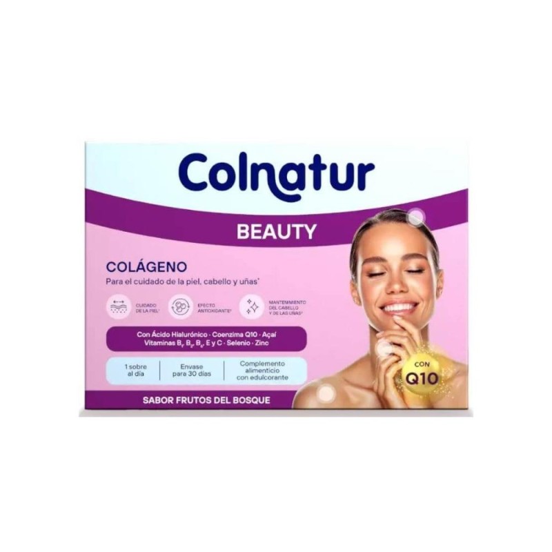 COLNATUR Beauty Colágeno Sabor Frutos del Bosque 30 sobres COLNATUR Beauty Colágeno Sabor Frutos del Bosque 30 sobres