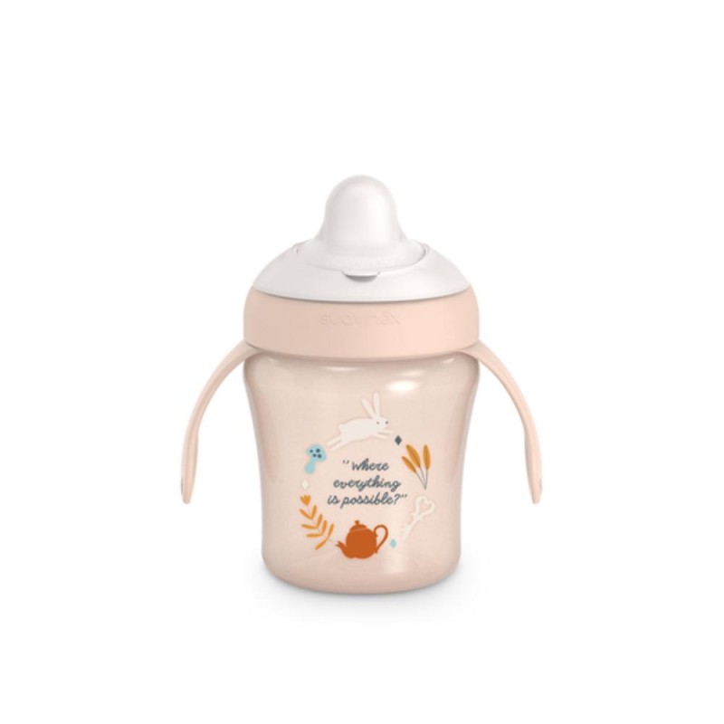SUAVINEX Taza Antiderrame Rosa Conejo 1 ud SUAVINEX Taza Antiderrame Rosa Conejo 1 ud
