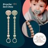 SUAVINEX Fuchsia Silicone Ball Clip Brooch 1 unit