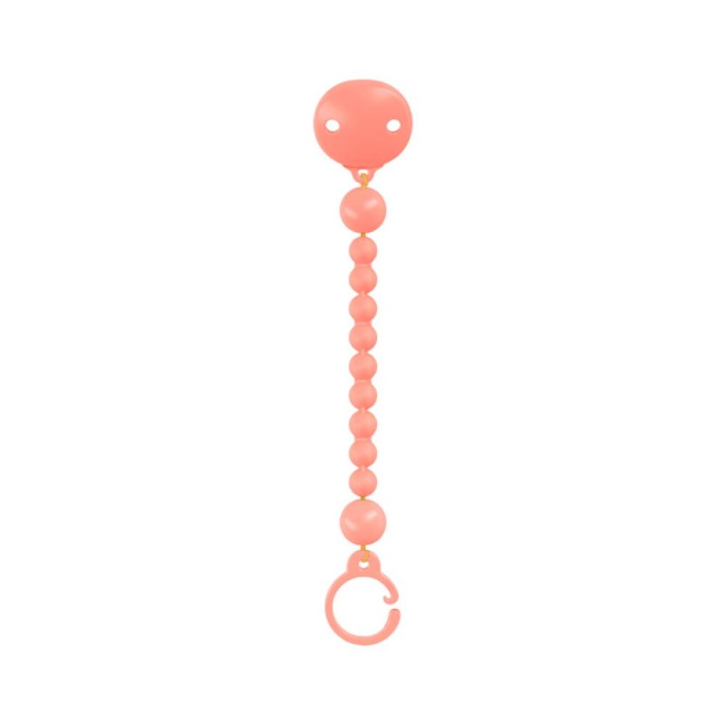 SUAVINEX Broche Pinza Bolitas de Silicona Salmón 1 ud SUAVINEX Broche Pinza Bolitas de Silicona Salmón 1 ud