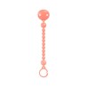 SUAVINEX Salmon Silicone Ball Clip Brooch 1 unit