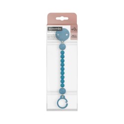 SUAVINEX Broche Pinza Bolitas de Silicona Azul 1 ud