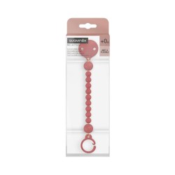 SUAVINEX Broche Pinza Bolitas de Silicona Rojo 1 ud