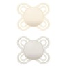 MAM Perfect Start Silicone Pacifier 0-2 Months 2-Pack (White)