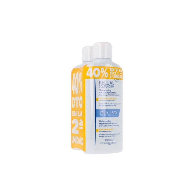 Ducray Kelual Squanorm Duplo Dry Dandruff Shampoo 2x400ml