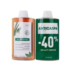 Klorane Galangal Anti-Dandruff Rebalancing Shampoo Duplo 2x400 ml