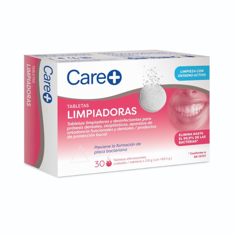 CARE+ Tabletas Limpiadoras Dentaduras Postizas 30uds CARE+ Tabletas Limpiadoras Dentaduras Postizas 30uds
