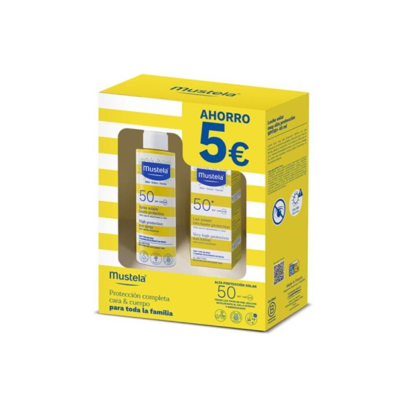 MUSTELA Spray Solar Bebés SPF50 (200ml) + Crema Solar Facial SPF50+ (40ml) MUSTELA Spray Solar Bebés SPF50 (200ml) + Crema Solar Facial SPF50+ (40ml)