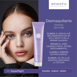 ATASHI Supernight Exfoliating Makeup Remover Gel-Milk 75 ml