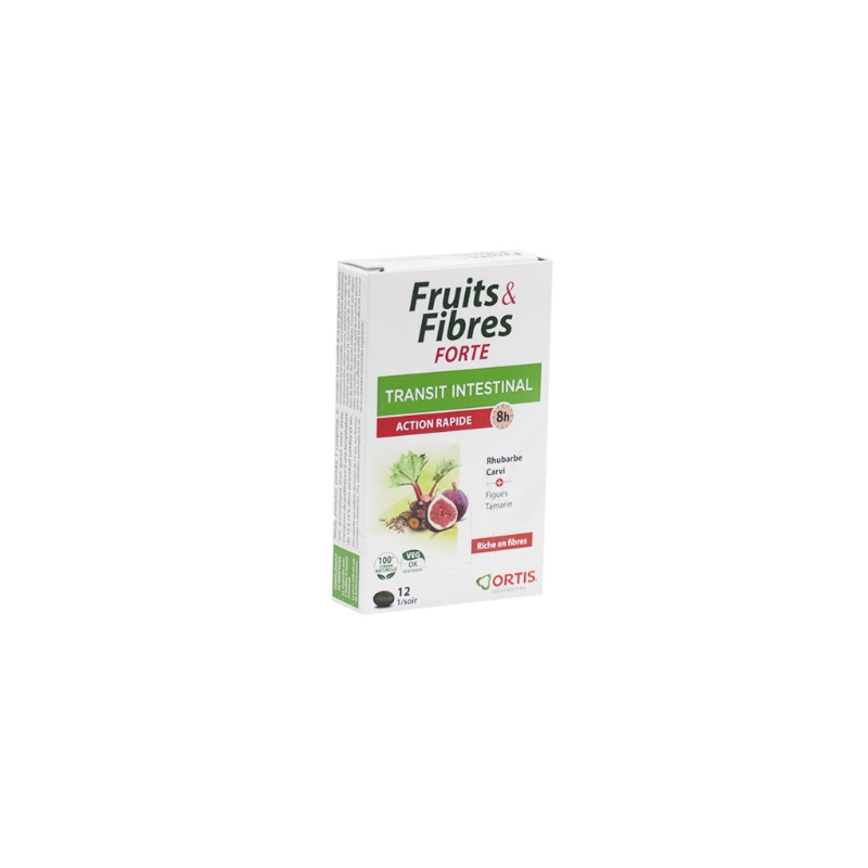 Ortis Frutas e Fibra Forte 12 Comprimidos