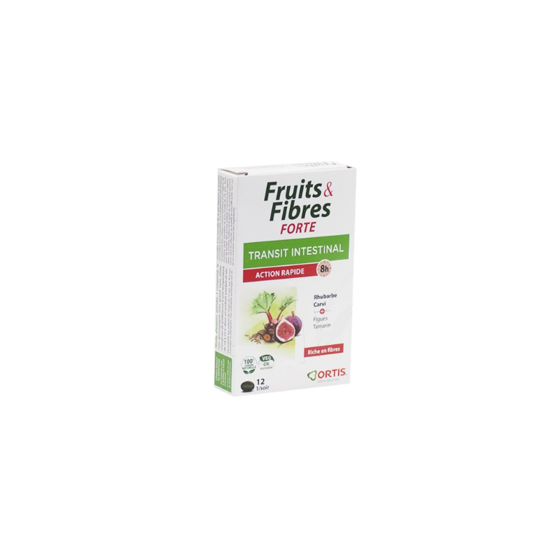 Ortis Frutas y Fibra Forte 12 Comprimidos
