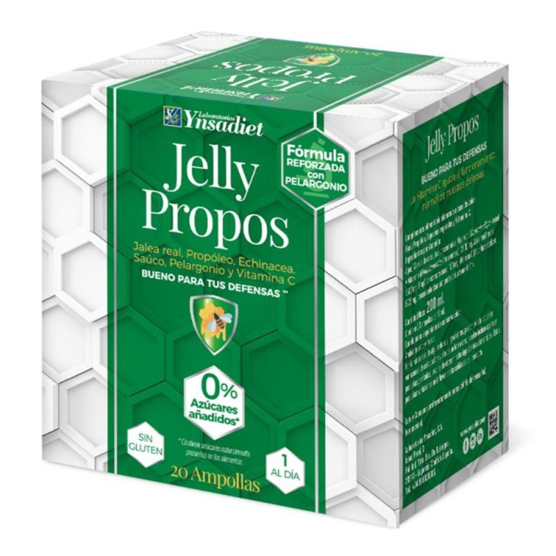 Ynsadiet Jalea + Propóleo Sin Azúcar 20 Ampollas