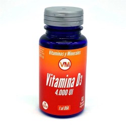 Vitamine e minerali Vitamina D3 4000 UI 60 capsule 【ACQUISTA ONLINE】