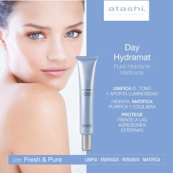 ATASHI Hidramat Crème de Jour Matifiante pour Peaux Mixtes et Grasses 50 ml