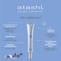 ATASHI Hidramat Day Mattierende Feuchtigkeitscreme für Mischhaut und fettige Haut 50 ml