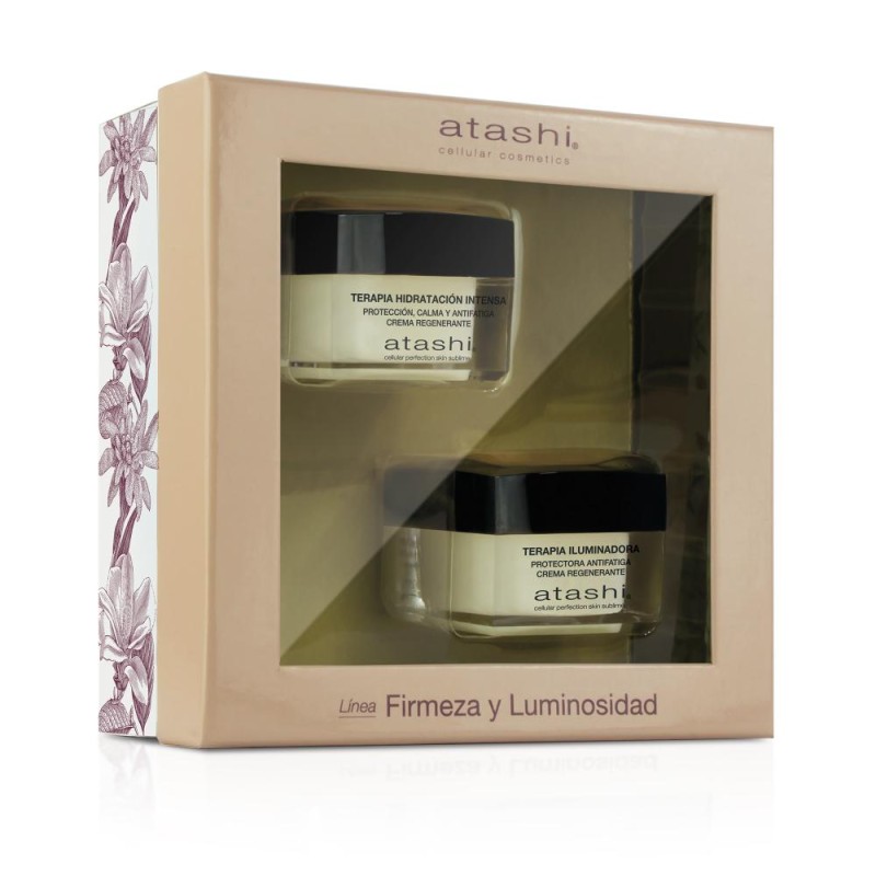 ATASHI Cofre Terapia Crema Hidratación Intensa 50 ml + Crema Iluminadora 50 ml