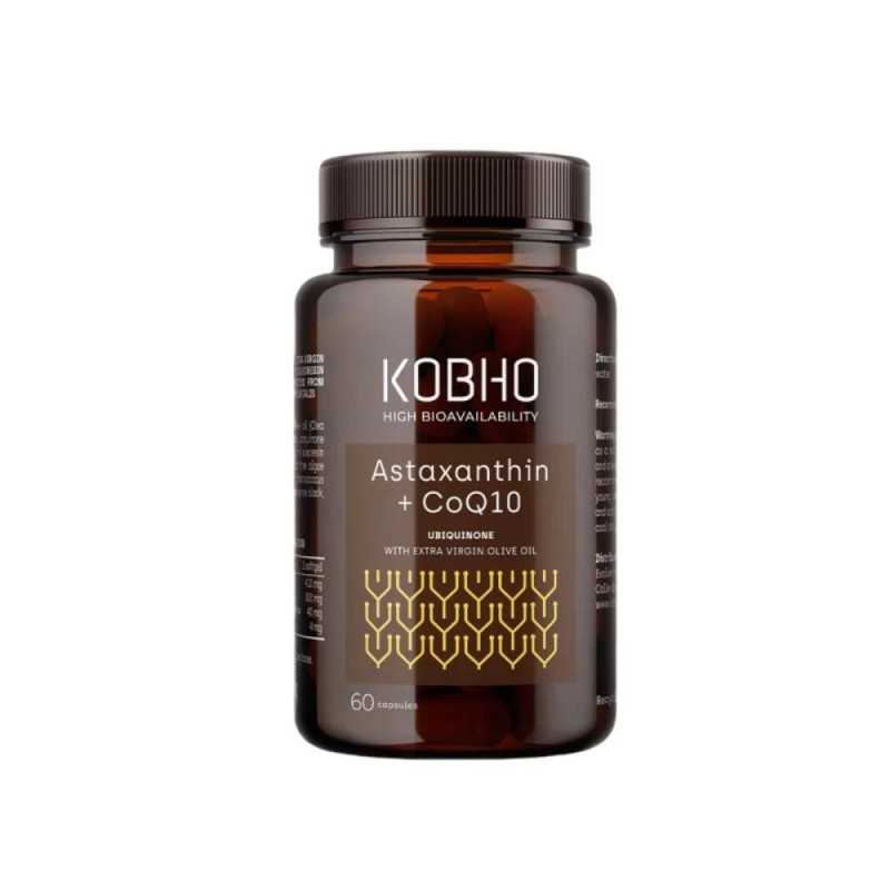 Kobho Labs Astaxanthin + CoQ10 60 Kapseln