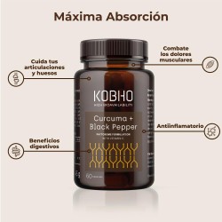 Kobho Labs Turmeric + Black Pepper 60 Capsules