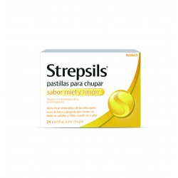 STREPSILS Mel-Limão 24 pastilhas para chupar